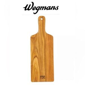 Authentic 100% Teak Wegmans Food Markets Presentation Paddle Board Great Gift!